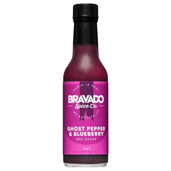 Ghost Pepper & Blueberry Hot Sauce von Bravado Spice Co. aus den U.S.A.