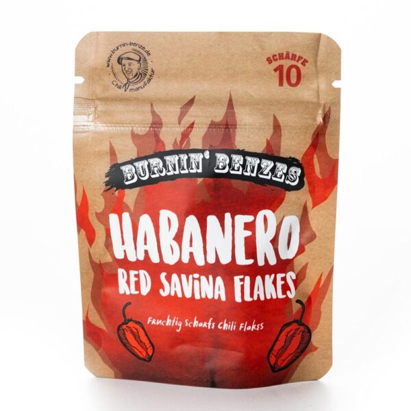 Habanero Red Savina Chiliflakes aus dem Hause Burnin Benze